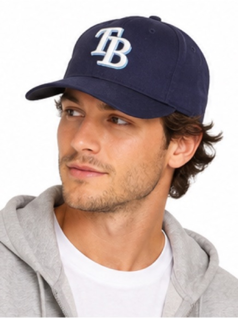 Tampa Bay Rays New Era 59FIFTY Fitted Hat 7 1/2 Navy MLB Authentic